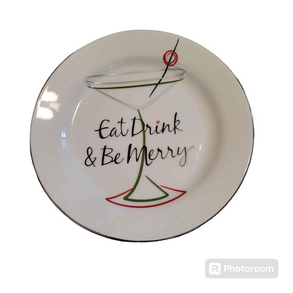 2009 St. Nicholas Square 4 Appetizer Plates Christmas Holiday - Picture 4 of 7